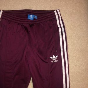 Maroon Adidas Joggers from Urban Outfitters